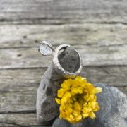 Herkimer-diamond-textured-ring-silver-side-sandrakernsjewellery