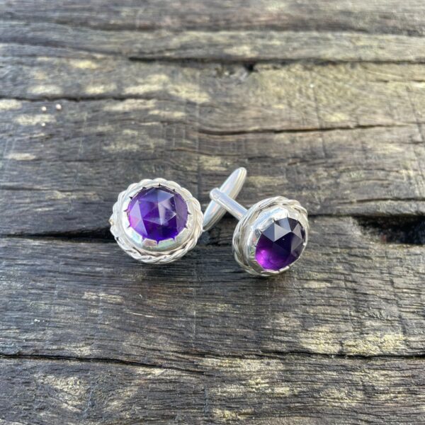 amethyst-cufflinks-silver-faceted-sandrakernsjewellery