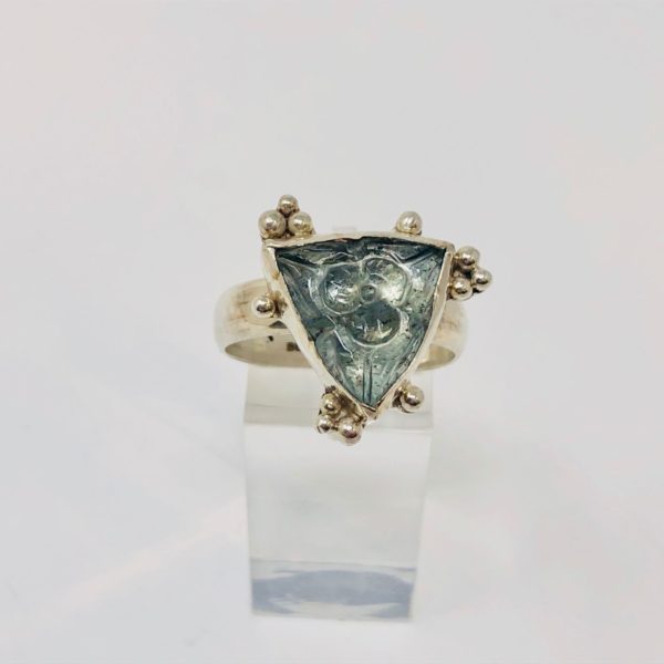 aquamarine-carved-silver-triangle-bobbles-sandrakernsjewellery