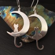 catmoonearringssilverbacksandrakernsjewellery
