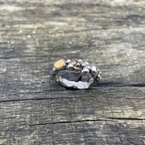 citrine-bobble-ring-yellow-sterling silver-top-sandrakernsjewellery