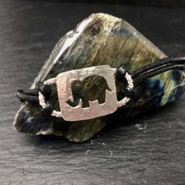 elephant-bracelet-leather-strap-hammered-hand-cut-sandrakernsjewellery