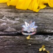 flower-ring-plaited-shank-silver-top-sandrakernsjewellery