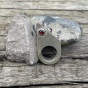 garnet-hollow-ring-silver-spikey-back-sandrakernsjewellery