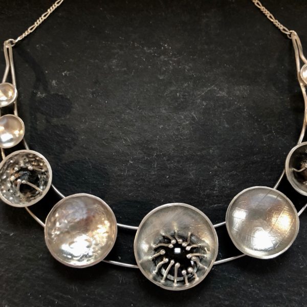 garnet,dome,collar,sandrakernsjewelleryfront garnet,dome,collar,sandrakernsjewelleryfront