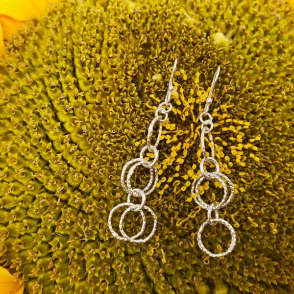hammered-circles-drop-earrings-front-sandrakernsjewellery