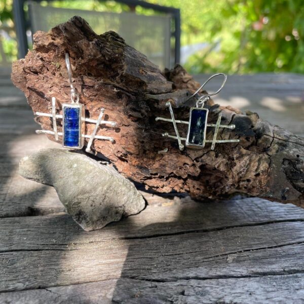 kyanite-earrings-silver-blue-satin-sandrakernsjewellery kyanite-earrings-silver-blue-satin-sandrakernsjewellery