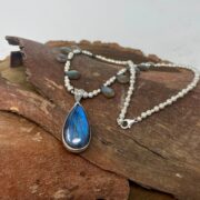 labradorite-pendant-briolettes-blue-clasp-sandrakernsjewellery labradorite-pendant-briolettes-blue-clasp-sandrakernsjewellery