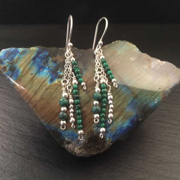 malachite-chain-drop-earring-sandrakernsjewellery