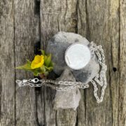 nellite-pendant-yellow-hand made chain-sterling silver-sandrakernsjewellery nellite-pendant-yellow-hand made chain-sterling silver-sandrakernsjewellery