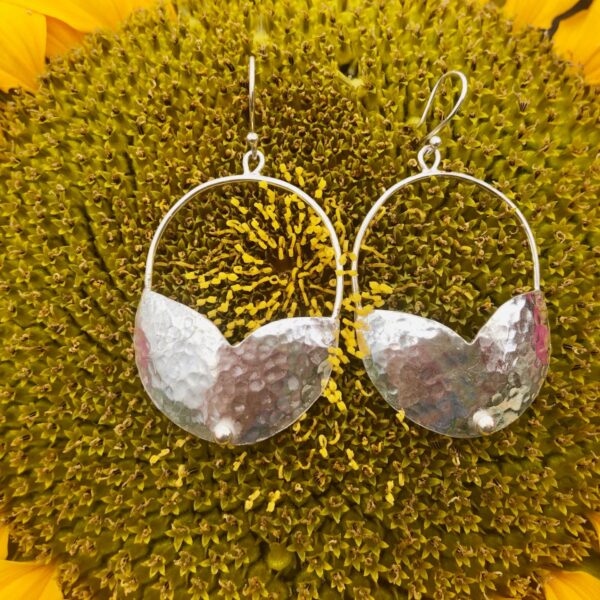oval-hammered-silver-earrings-side-sandrakernsjewellery