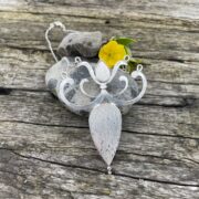 rainbow obsidian-rutilated quartz-necklace-silver-back-sandrakernsjewellery rainbow obsidian-rutilated quartz-necklace-silver-back-sandrakernsjewellery
