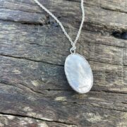 reticulated-silver-pendant-twisted edge-larimar-back-sandrakernsjewellery