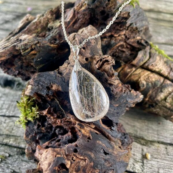 rutilated-quartz-pendant-silver-chain-pear-sandrakernsjewellery rutilated-quartz-pendant-silver-chain-pear-sandrakernsjewellery
