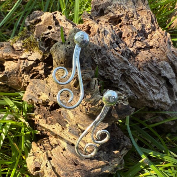 silver-earrings-curly-moissanite-stud-sandrakernsjewellery silver-earrings-curly-moissanite-stud-sandrakernsjewellery