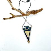 silver-gold-art-deco-pendant-sandrakernsjewellery silver-gold-art-deco-pendant-sandrakernsjewellery
