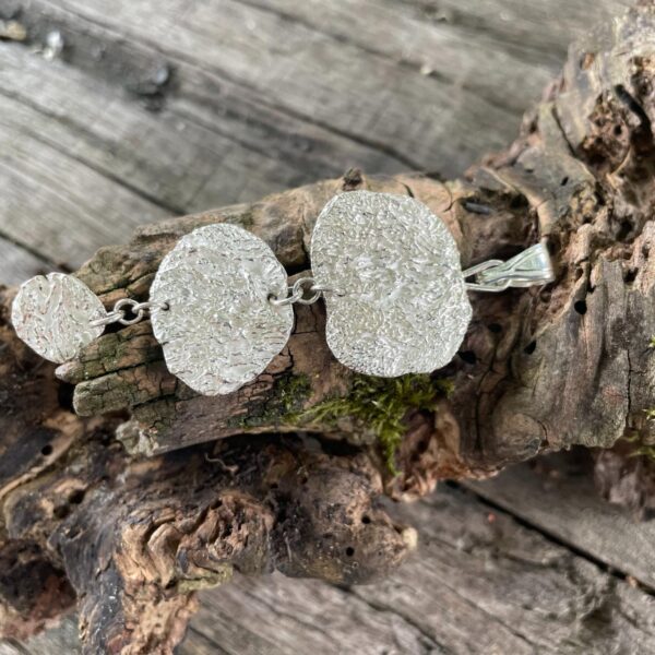 triple-drop-pendant-silver-mushroom imprint-sandrakernsjewellery